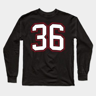 Number Thirty Six 36 Long Sleeve T-Shirt